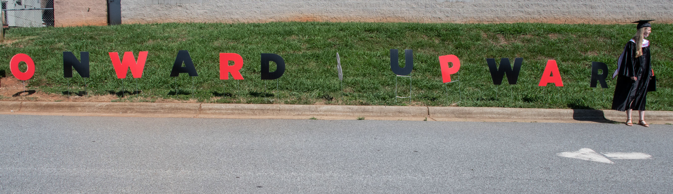 Northwest Guilford High School's drive-thru graduation